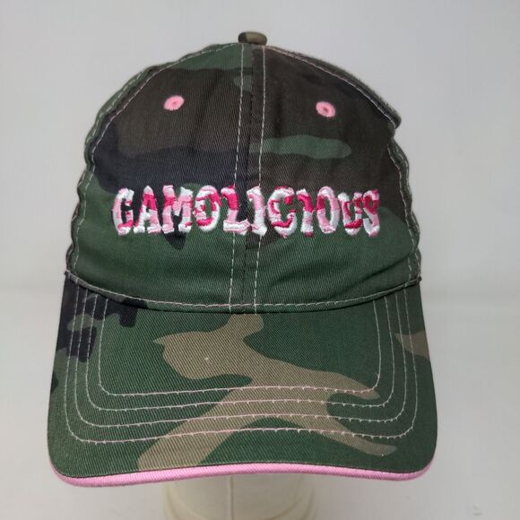 Paramount Outdoors Women's Strapback Hat Green Camo OSFA Camolicious Logo - Picture 2 of 10